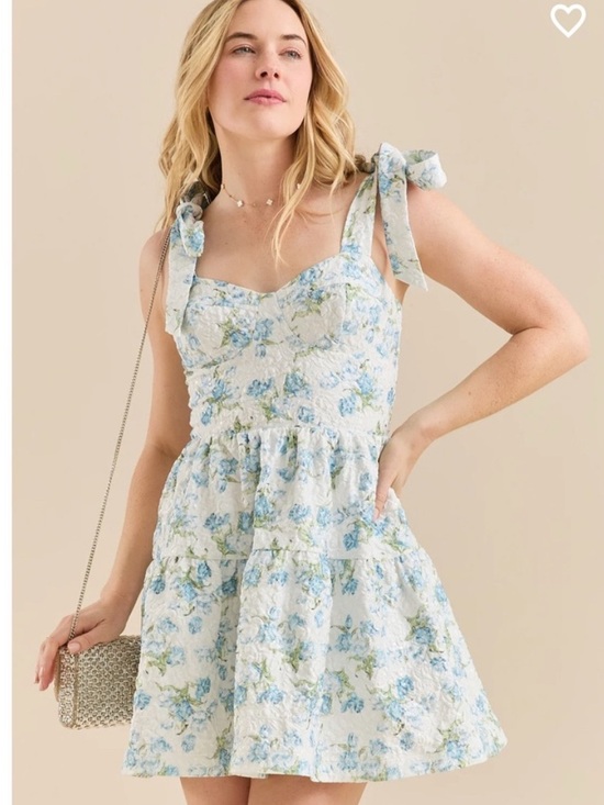 Altar'd State Dresses & Skirts - Altar'd State Blue and White Floral Dress